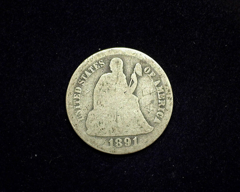 1891 O Liberty Seated Dime G - US Coin
