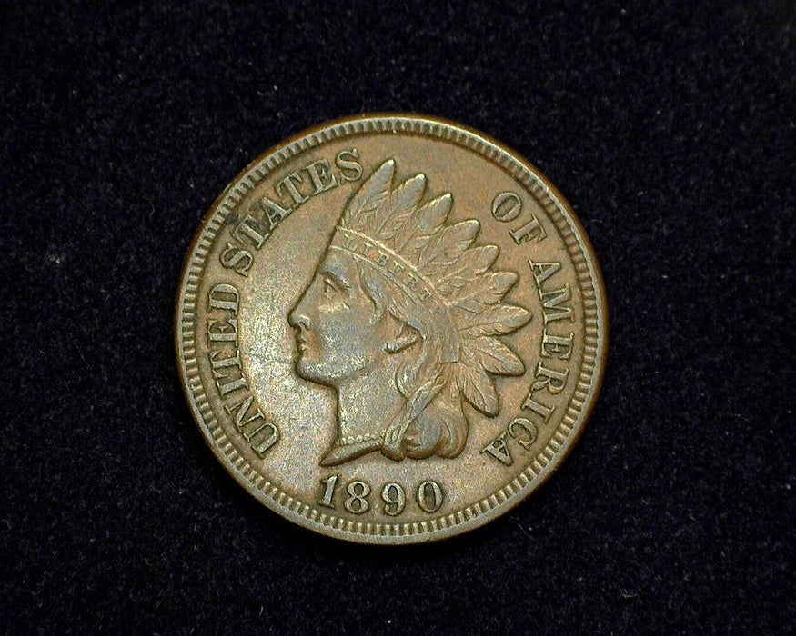 1890 Indian Head Penny/Cent XF/AU - US Coin