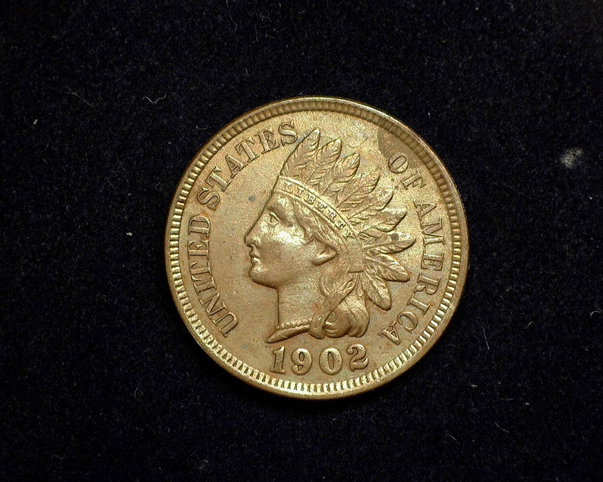 1902 Indian Head Penny/Cent AU - US Coin