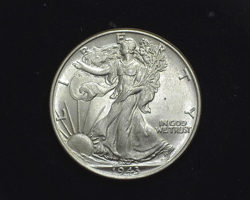 1943 Walking Liberty Half Dollar BU MS-65 - US Coin
