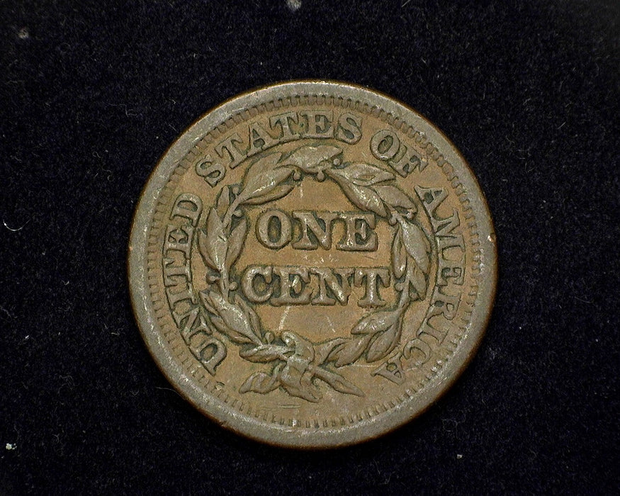 1851 Large Cent Coronet VF - US Coin
