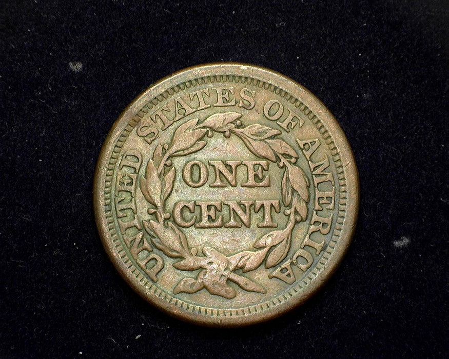1854 Large Cent Coronet F - US Coin