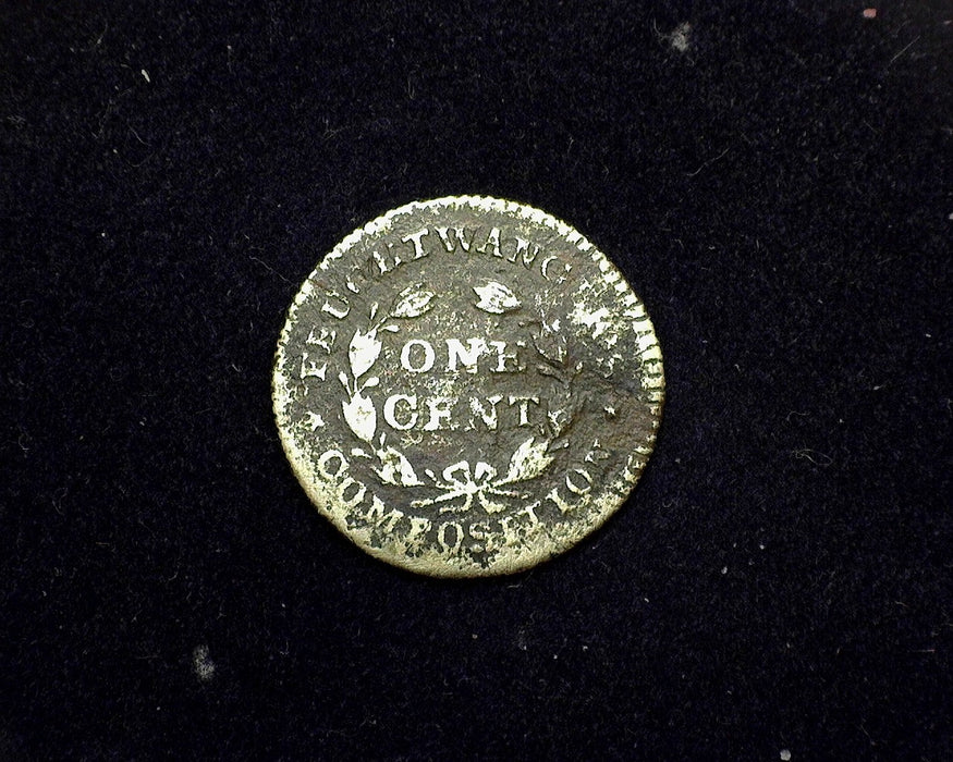 1837 Feuchtwanger Token Penny/Cent Porous