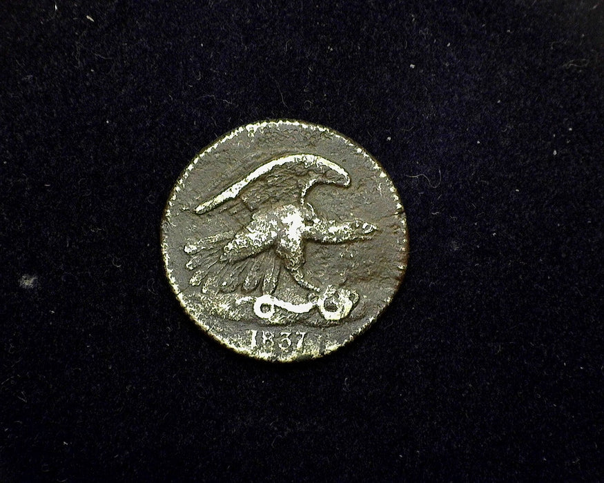 1837 Feuchtwanger Token Penny/Cent Porous