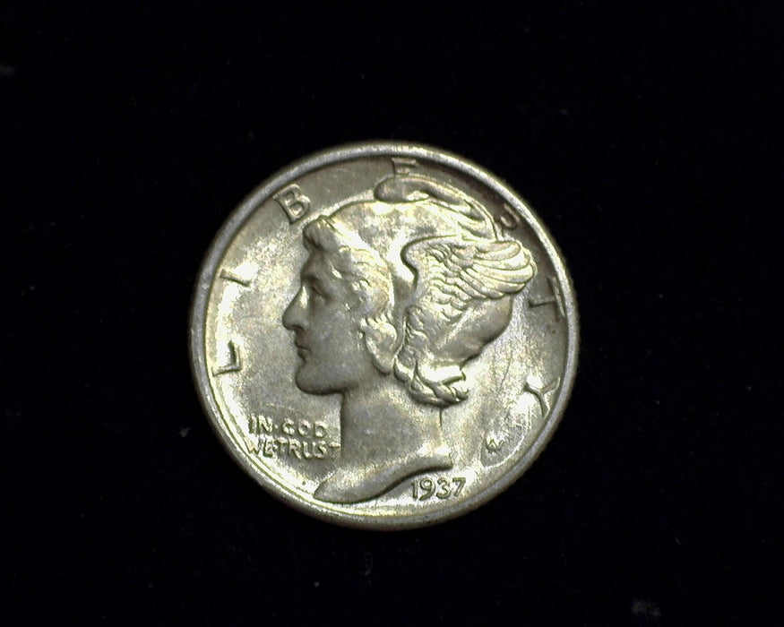 1937 Mercury Dime AU - US Coin