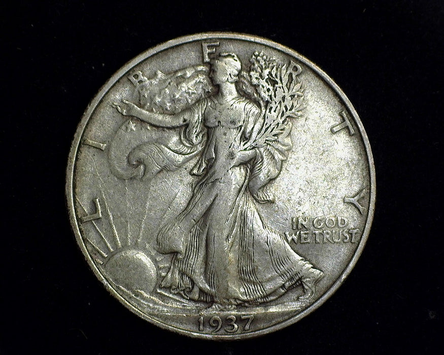 1937 S Liberty Walking Half Dollar VF - US Coin