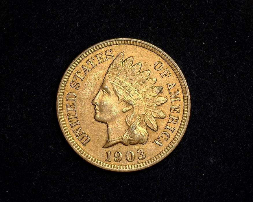 1903 Indian Head Penny/Cent AU - US Coin