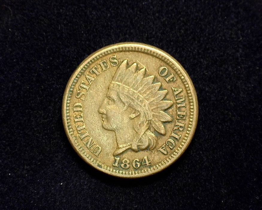1864 Copper Nickel Indian Head Penny/Cent VF - US Coin