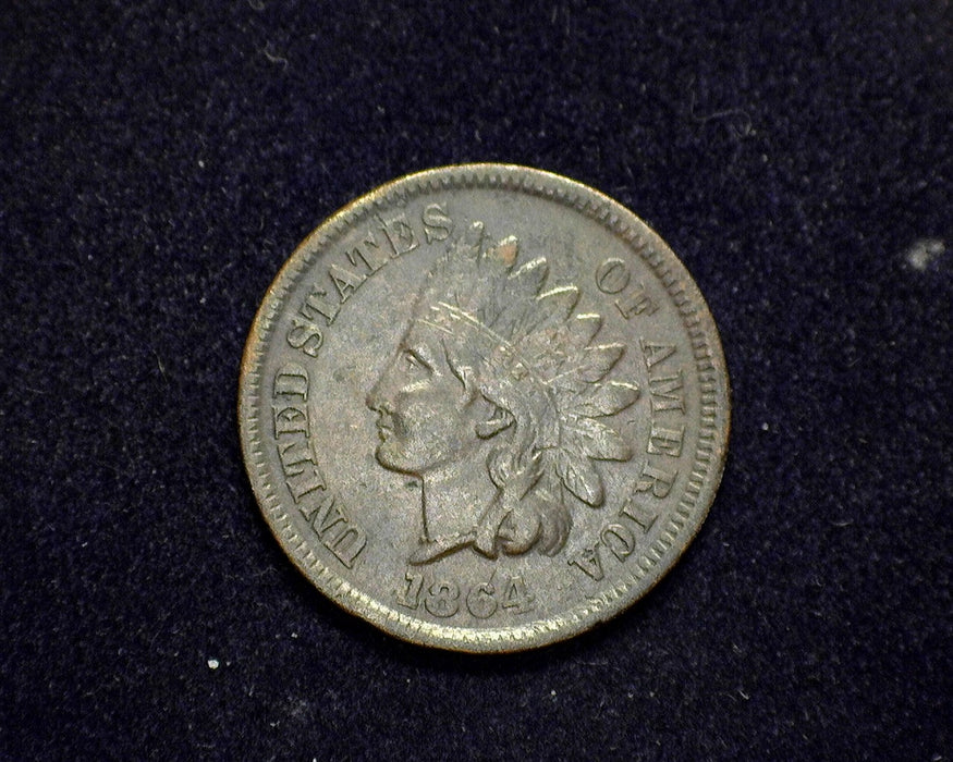 1864 BZ Indian Head Penny/Cent F/VF - US Coin