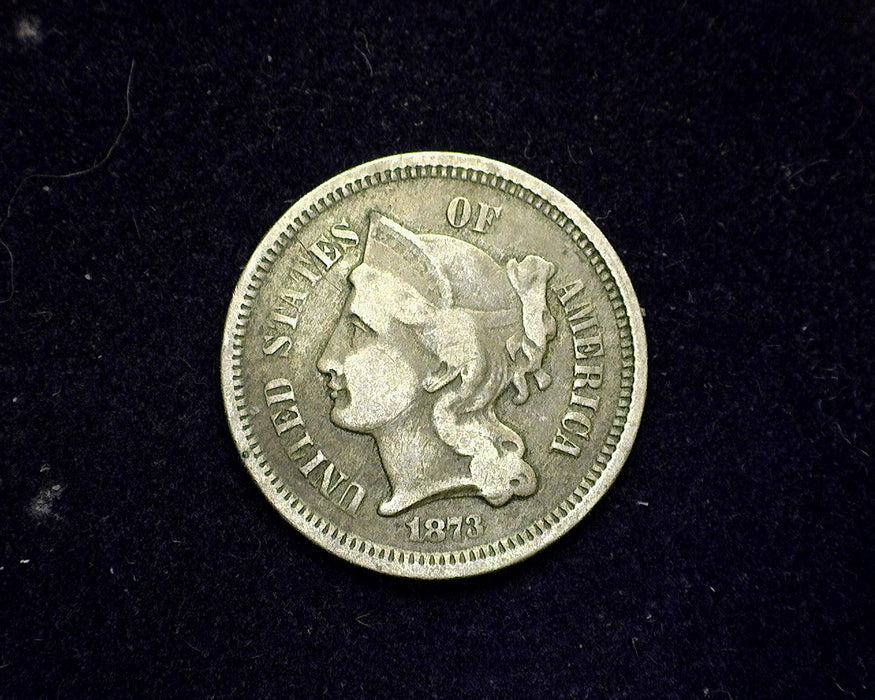 1873 Three Cent Nickel F - US Coin