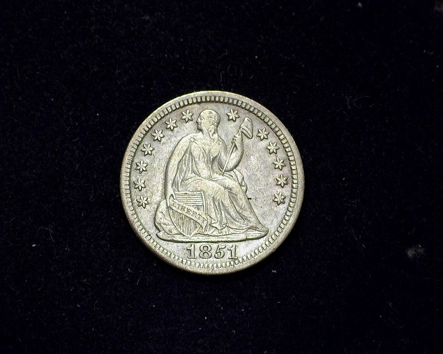 1851 Liberty Seated Half Dime VF - US Coin