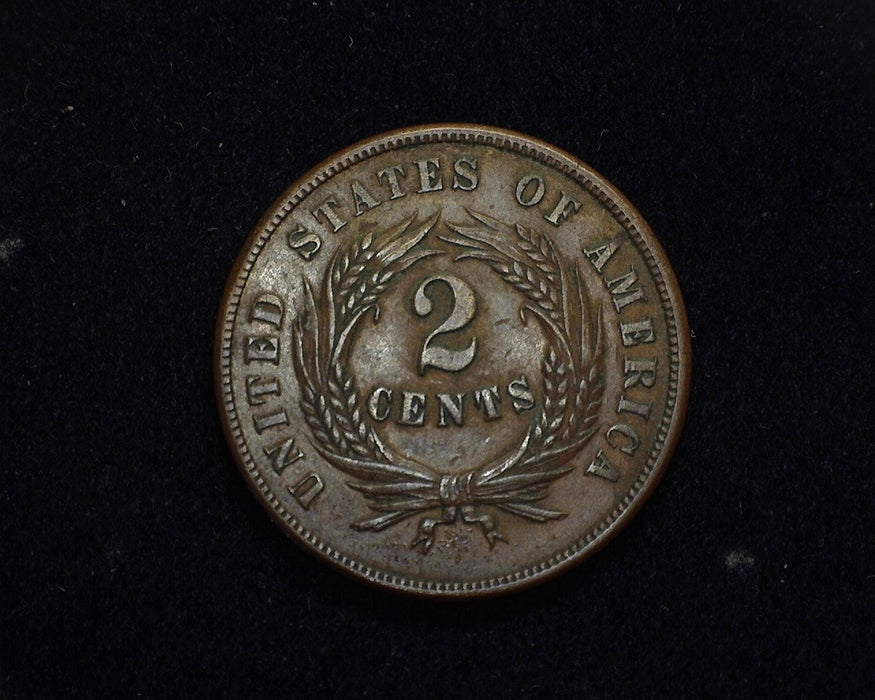 1864 Two Cent Piece XF - US Coin