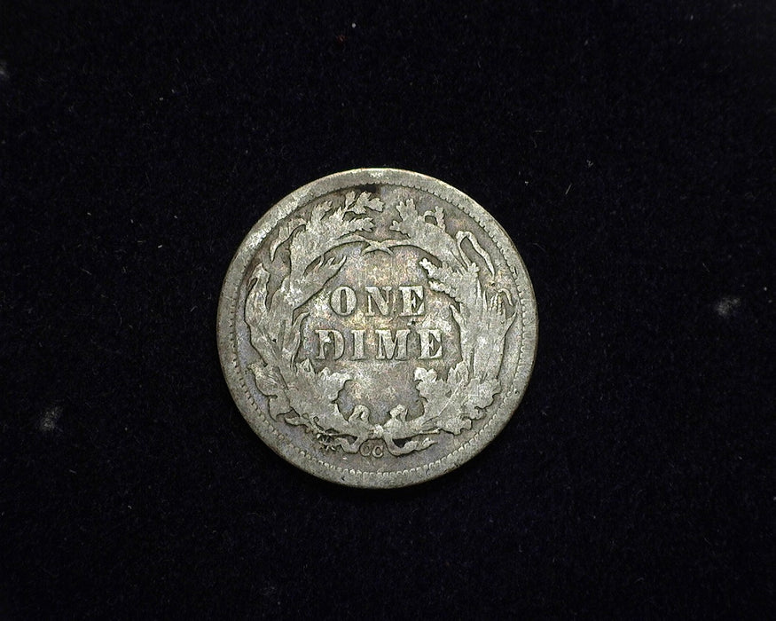 1877 CC Liberty Seated Dime F - US Coin