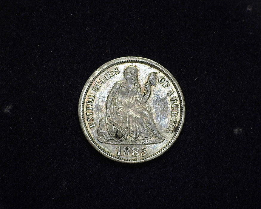 1885 Liberty Seated Dime XF - US Coin