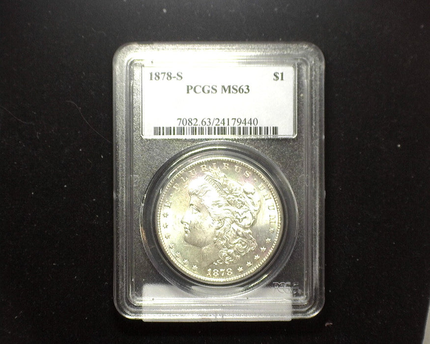 1878 S Morgan Dollar PCGS - MS63 - US Coin