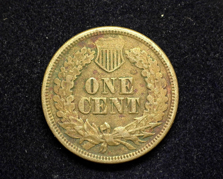 1860 Pointed bust Indian Head Penny/Cent F - US Coin