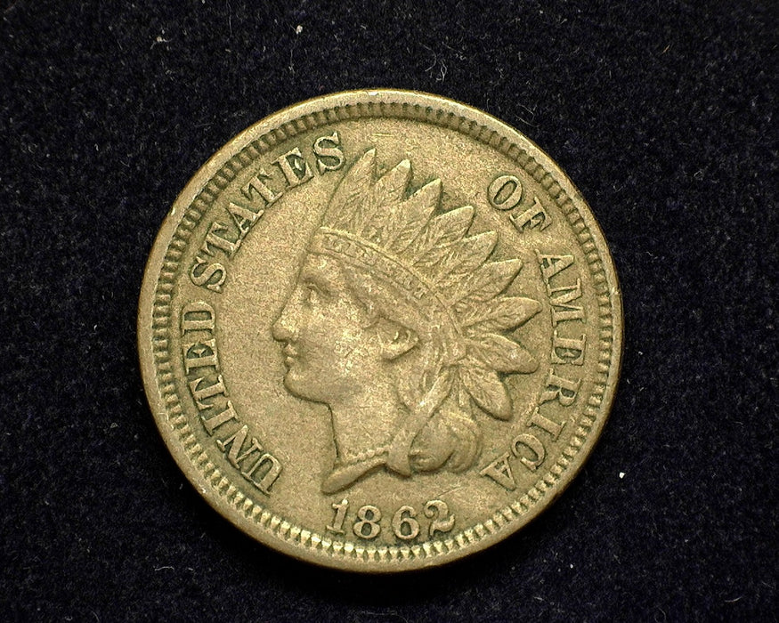 1862 Indian Head Penny/Cent F/VF Small scratches - US Coin