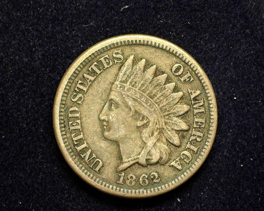 1862 Indian Head Penny/Cent F - US Coin
