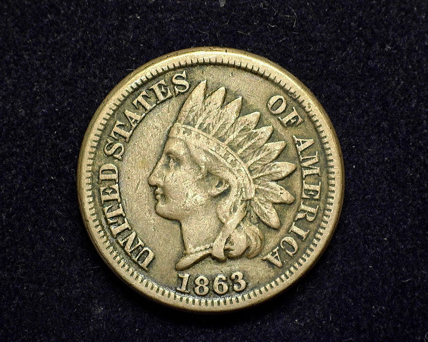 1863 Indian Head Penny/Cent F - US Coin