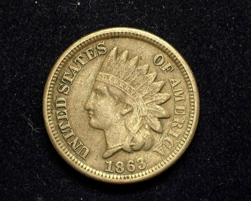 1863 Indian Head Penny/Cent F - US Coin