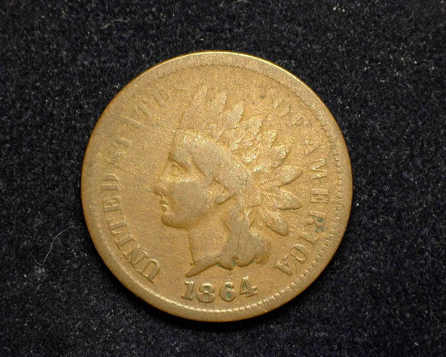 1864 L Indian Head Penny/Cent VG Pointed bust - US Coin