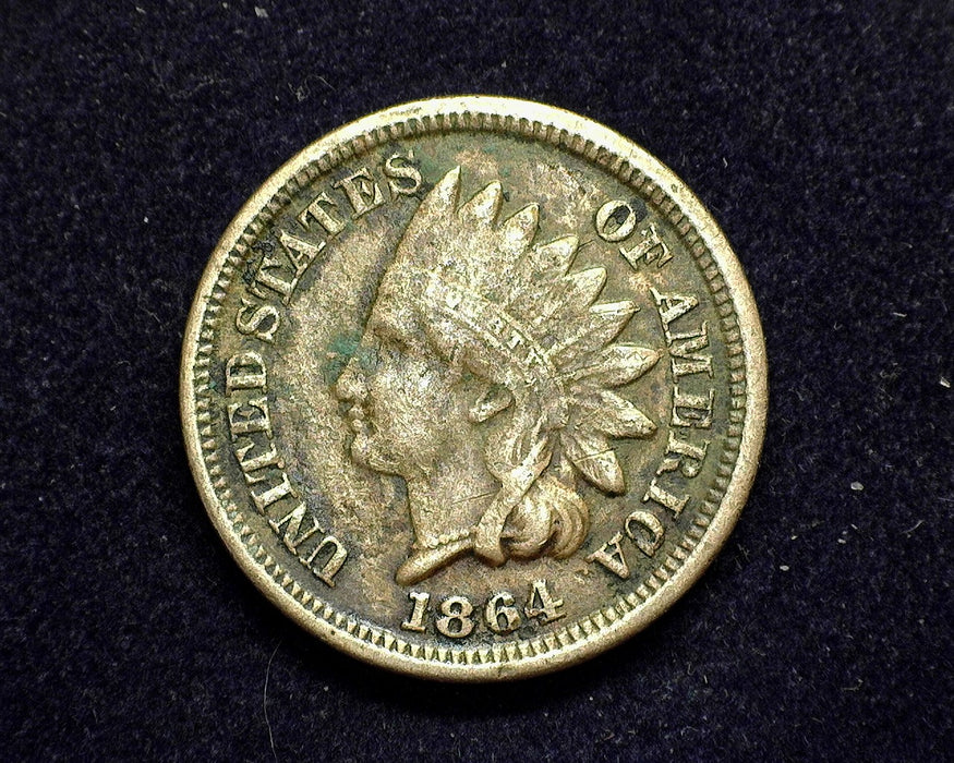 1864 CN Indian Head Penny/Cent F Light corrosion - US Coin