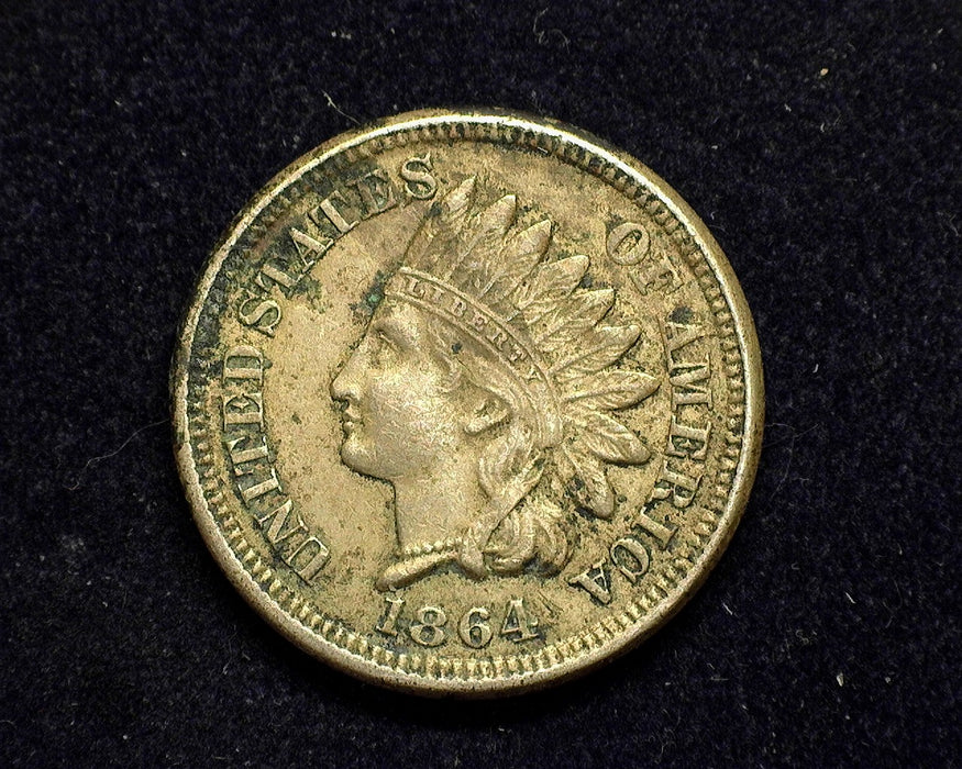 1864 CN Indian Head Penny/Cent XF Corrosion - US Coin