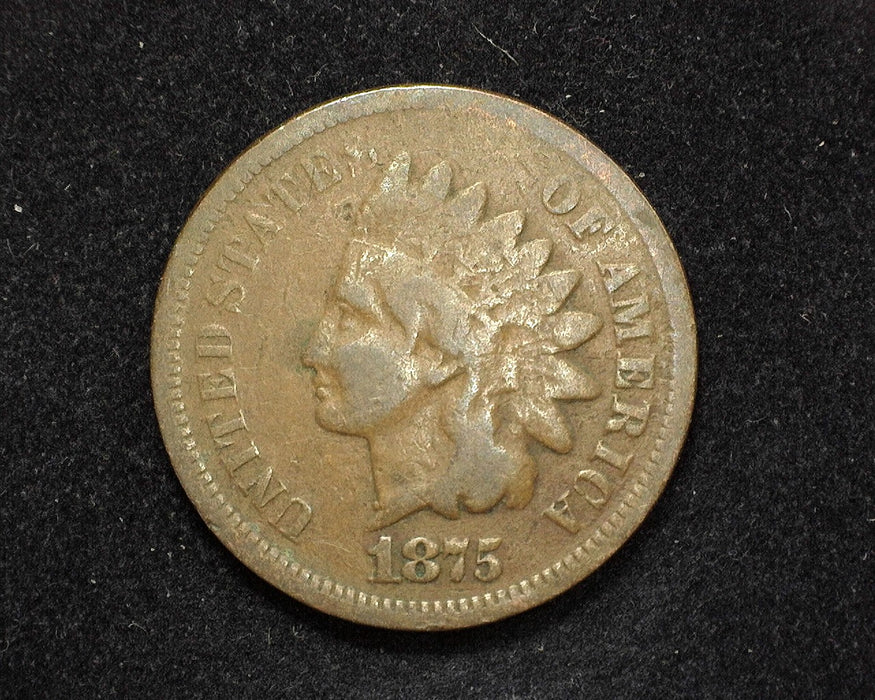 1875 Indian Head Penny/Cent VG - US Coin