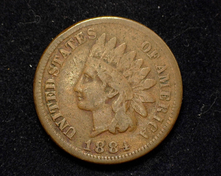 1884 Indian Head Penny/Cent VG - US Coin