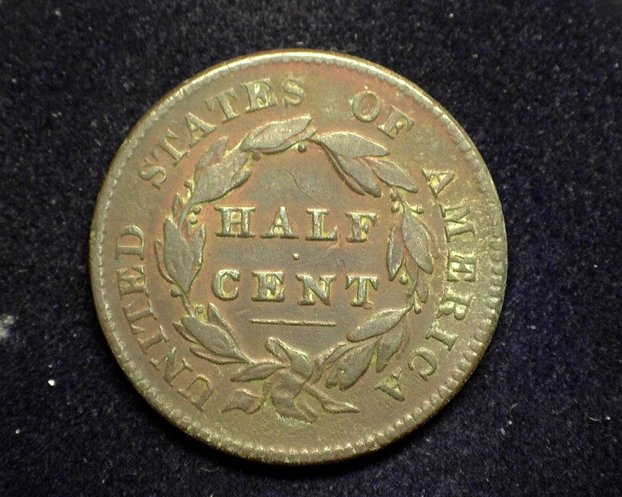 1828 Classic Head Half Cent VG Surface corrosion - US Coin