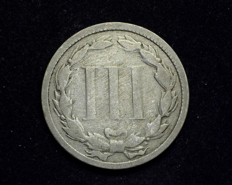1865 Three Cent Nickel G/VG - US Coin