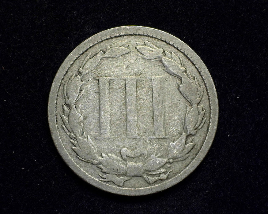 1865 Three Cent Nickel G/VG - US Coin