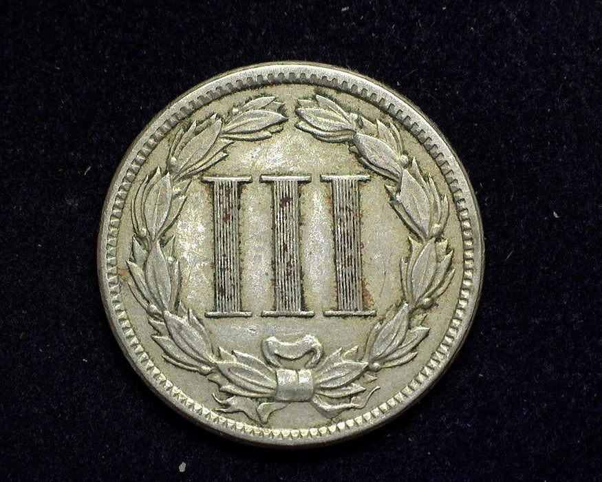 1885 Three Cent Nickel VF - US Coin