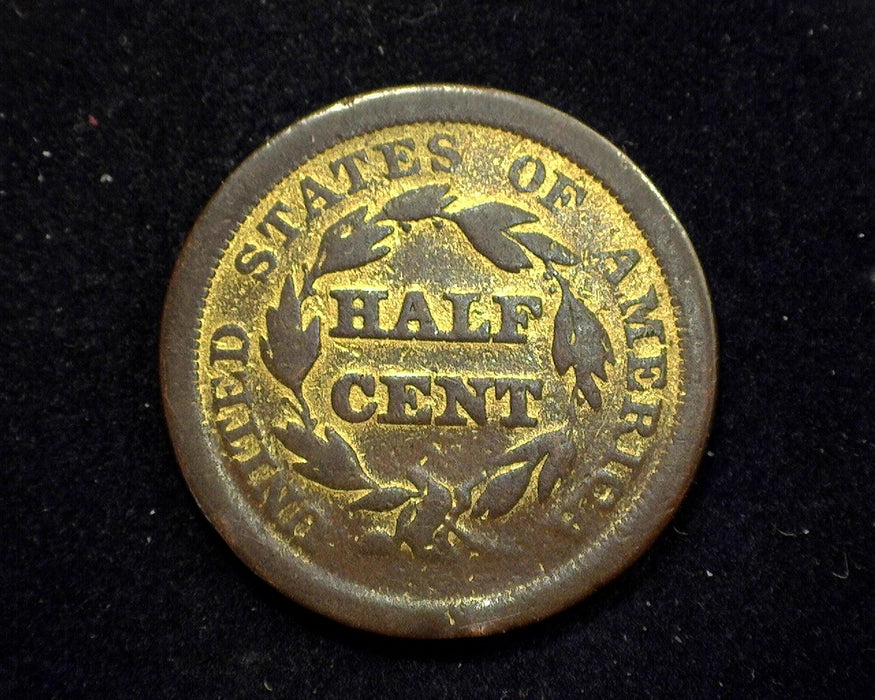 1856 Braided Hair Half Cent VG - US Coin