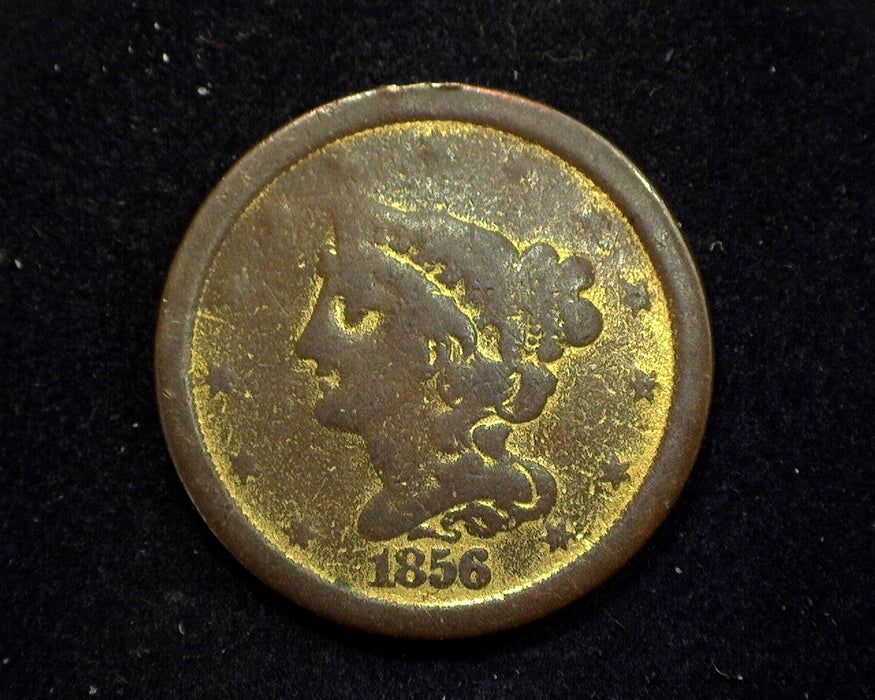 1856 Braided Hair Half Cent VG - US Coin