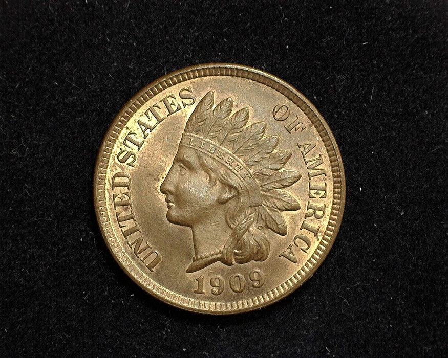 1909 Indian Head Penny/Cent Nice even red brown color. Full strike MS-64 RB - US Coin