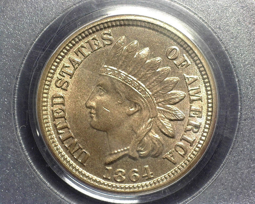 1864 Indian Head Penny/Cent PCGS MS64 CN Full lustre - US Coin