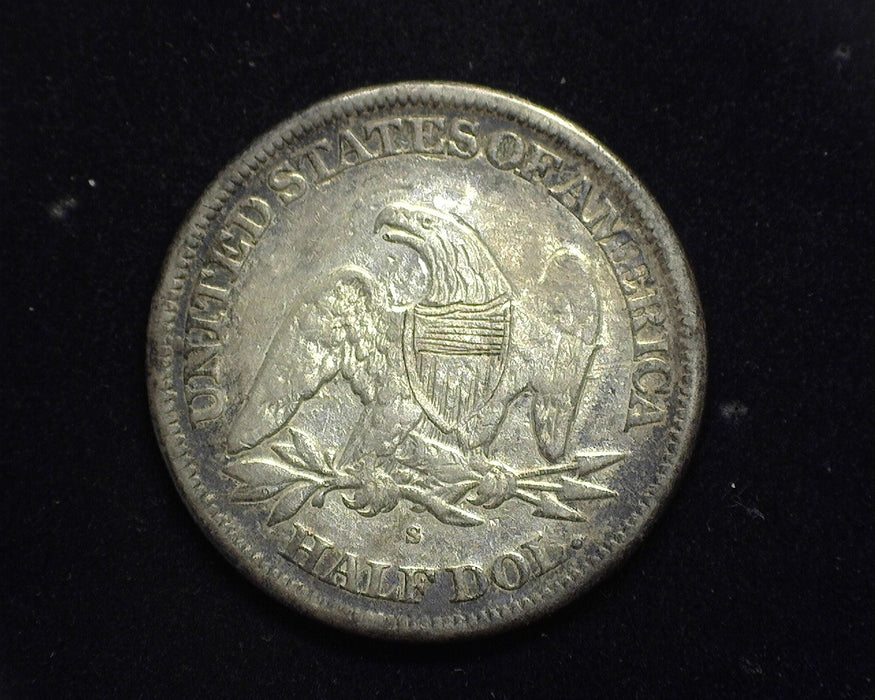 1865 S Liberty Seated Half Dollar VF/XF - US Coin