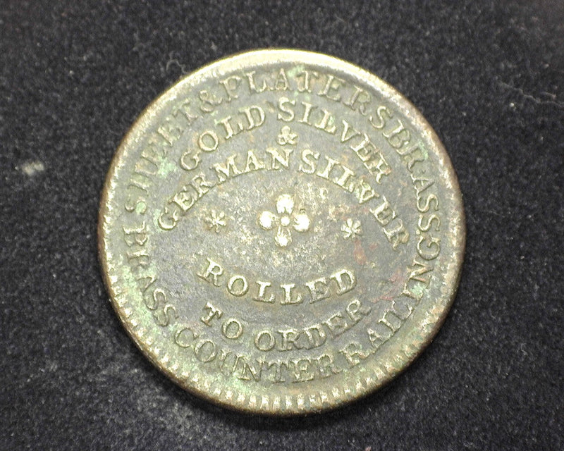 James G Moffet Brass Founder Token