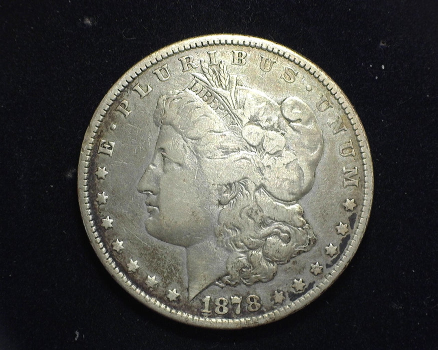 1878 8 Feathers Morgan Silver Dollar F - US Coin