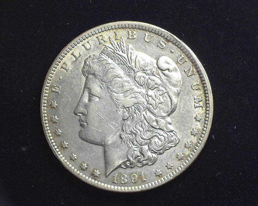 1891CC Morgan Silver Dollar AU - US Coin