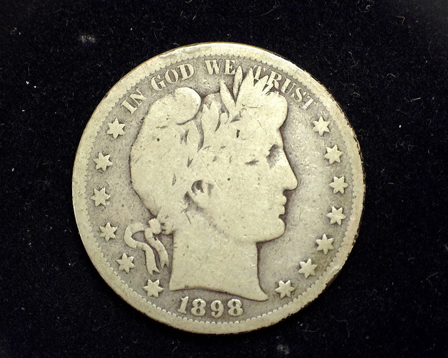 1898 S Barber Half Dollar G - US Coin