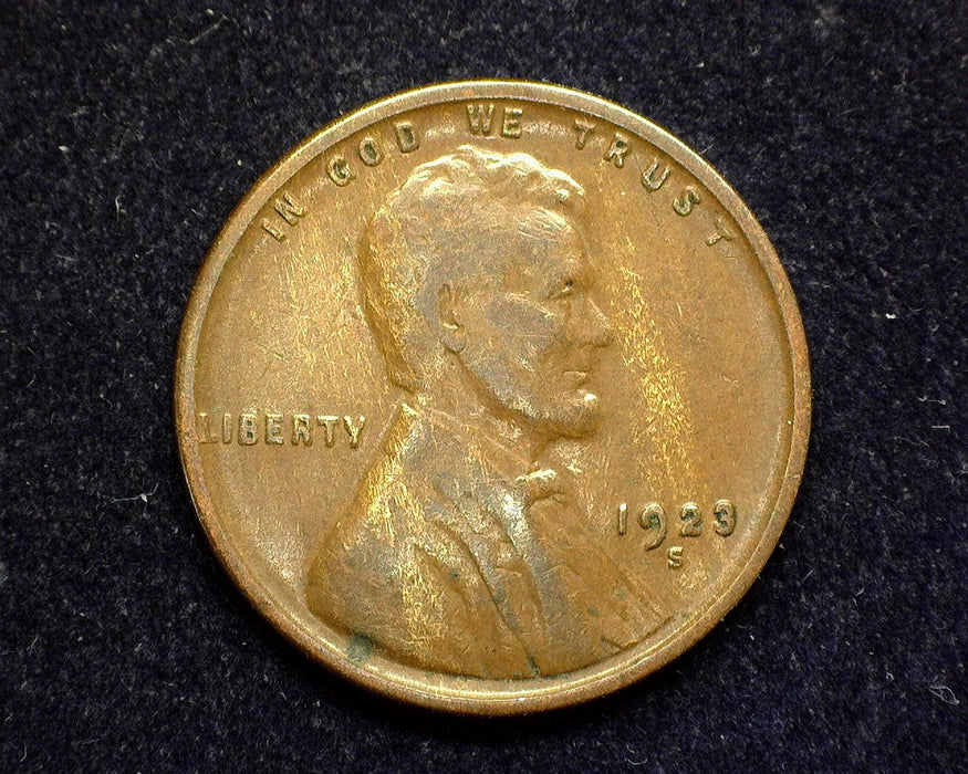 1923 S Lincoln Wheat Penny/Cent F - US Coin