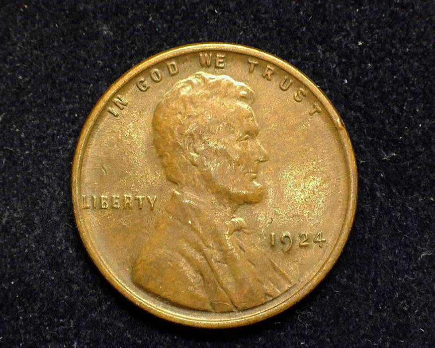 1924 Lincoln Wheat Penny/Cent XF - US Coin