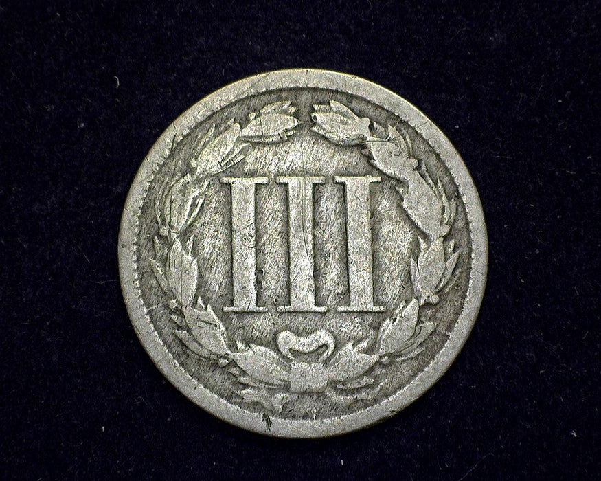 1866 Three Cent Nickel G - US Coin