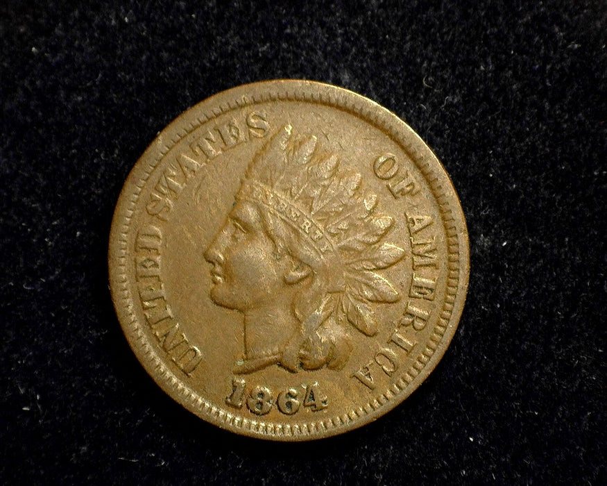 1864 Indian Head Penny/Cent F - US Coin