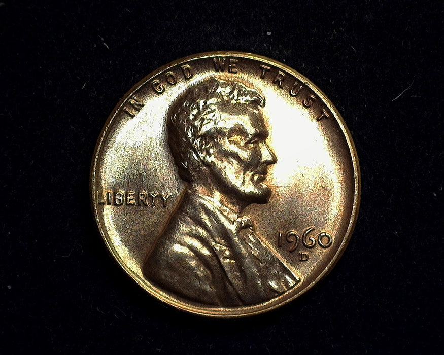 1960 D Lincoln Memorial Penny/Cent BU Double D - US Coin