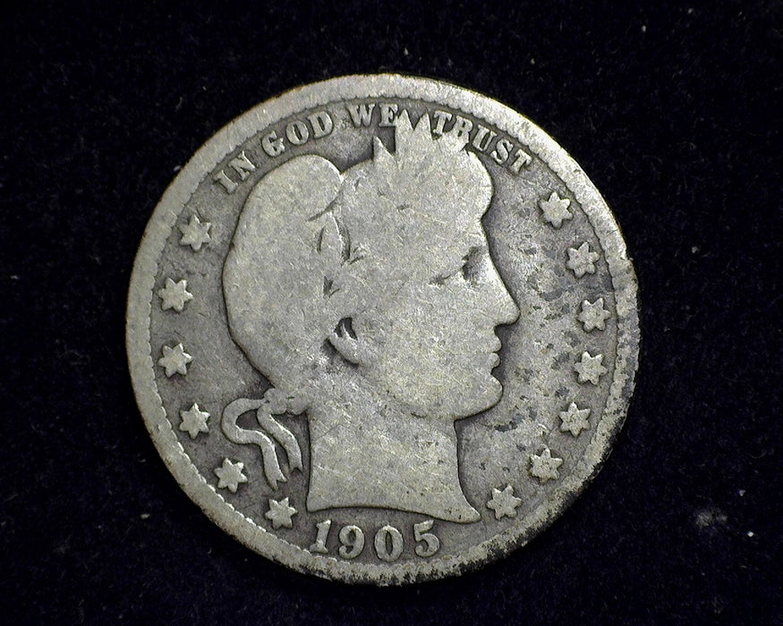 1905 S Barber Quarter AG/G - US Coin