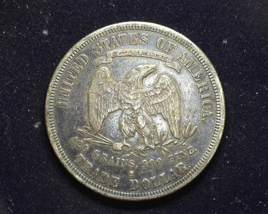 1877 S Trade Dollar Vf/Xf - US Coin