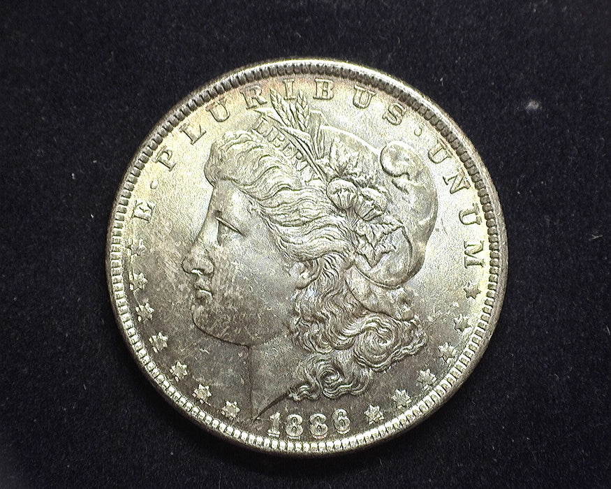 1886 Morgan Silver Dollar BU Choice Beautifully toned - US Coin